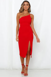HELLO MOLLY Taking It Back Dress Red